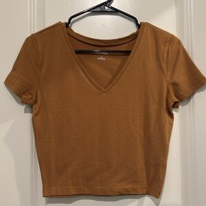 Brown Crop Top